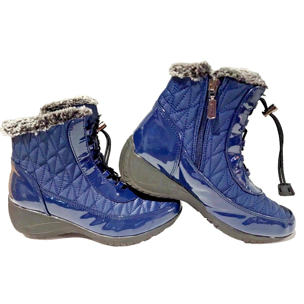 Khombu Molly Women's Ankle  Blue Boots SIze 7.5M‎
